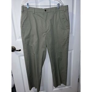 Orvis Golf Mens Pants Solid Flat Front Cotton Stretch Size‎ 36x27 Stretch